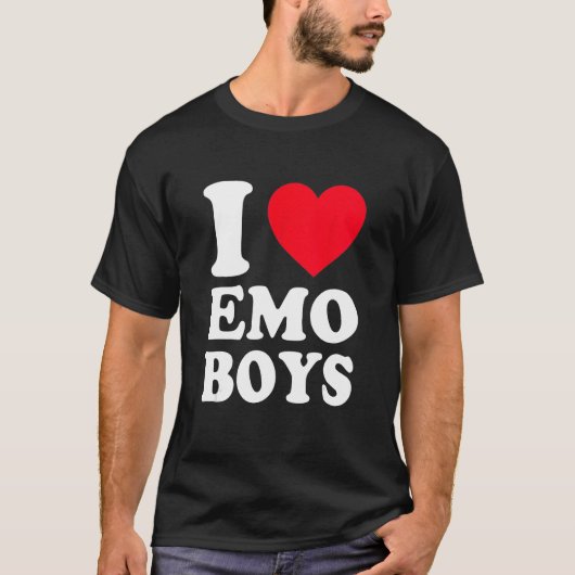 T-shirt J'Aime Les Emo Boys (Devant)
