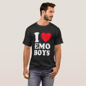 T-shirt J'Aime Les Emo Boys (Devant entier)