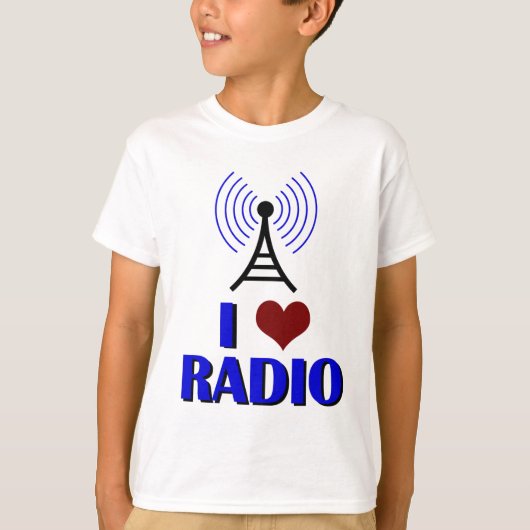 T-shirt J'aime les enfants radio (Devant)