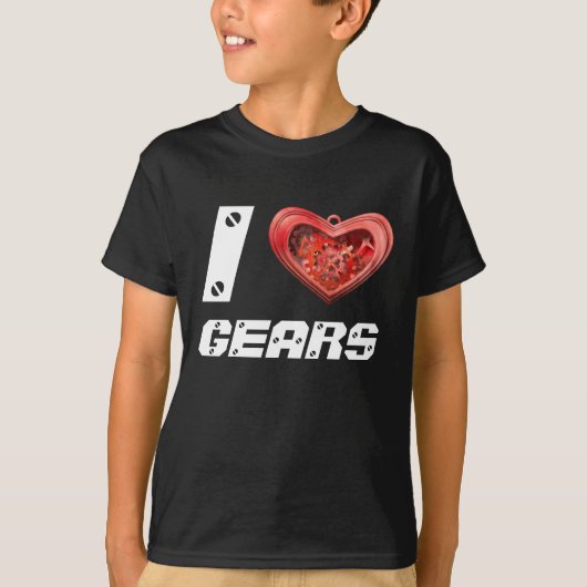 T-shirt J'aime les engrenages (Devant)