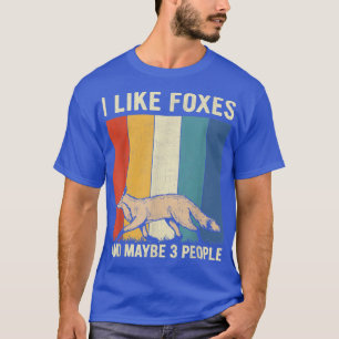 T-shirt J'aime les ennemis et peut-être 3 personnes Retro
