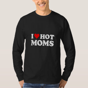 T-shirt J'Aime Les FEMMES CHAUDES, Le Coeur Rouge, Dit