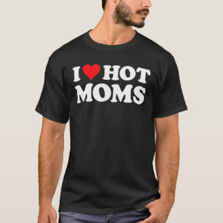 T-shirt J'Aime Les FEMMES CHAUDES T Funny Red Heart Love M