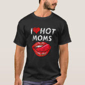 T-shirt J'Aime Les FEMMES CHAUDES T Funny Red Heart Love M (Devant)