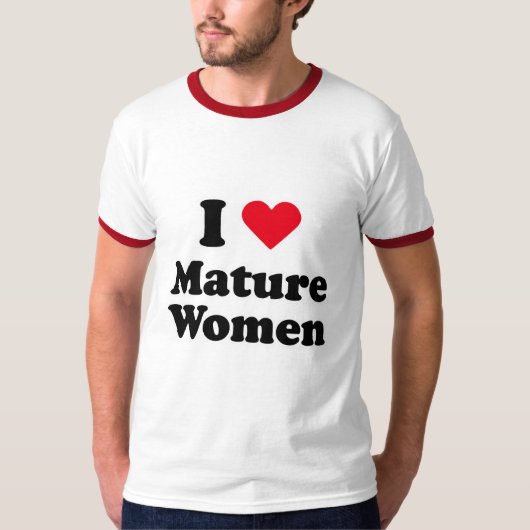 T-shirt J'aime les femmes mûres (Devant)