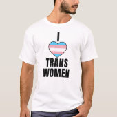 T-shirt J'aime les femmes trans (Devant)