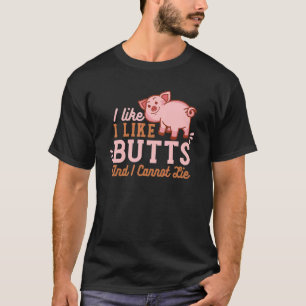 T-shirt J'aime les fesses de porc Grill Master Boucher de