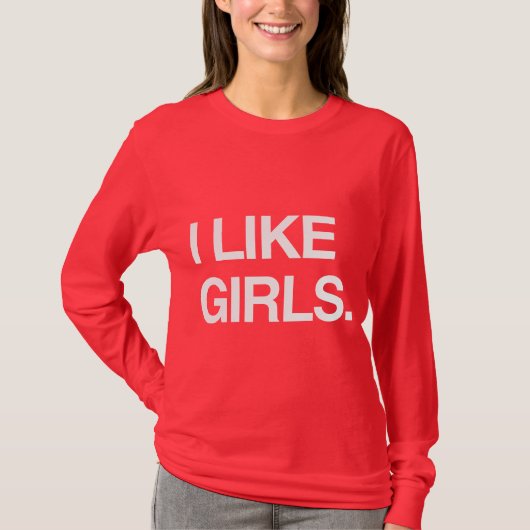 T-SHIRT J'AIME LES FILLES (Devant)
