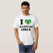 T-shirt J'aime les filles brésiliennes (Devant entier)
