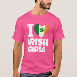 T-shirt J'AIME LES FILLES IRLANDAISES - Jour de la Saint P