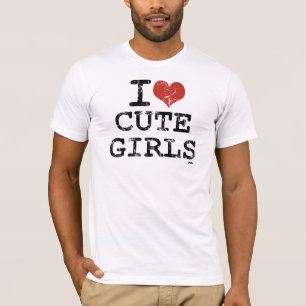 T-shirt j'aime les filles mignonnes