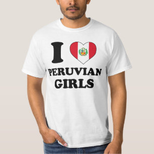 T-shirt J'aime les filles péruviennes