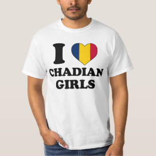 T-shirt J'aime les filles tchadiennes
