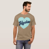 T-shirt J'aime les films garçon (Devant entier)