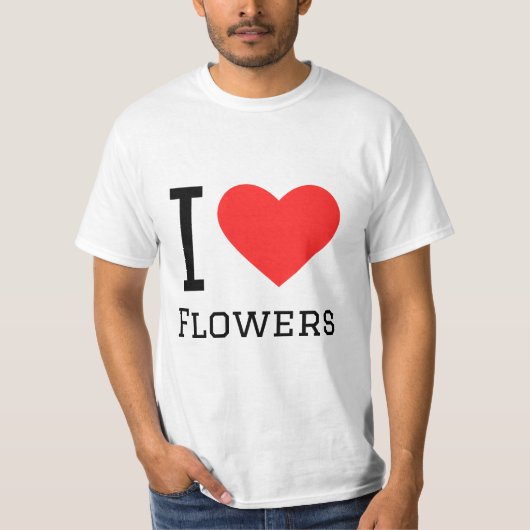 T-shirt J'aime les fleurs (Devant)