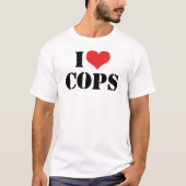 T-Shirt J'aime les flics (Devant)