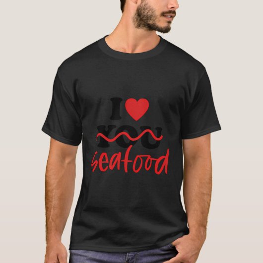 T-shirt J'aime les fruits de mer (Devant)