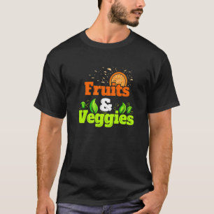 T-shirt J'Aime Les Fruits Et Légume Végétarien Aller Végét
