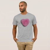 T-shirt J'aime les garçons (Devant entier)