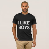 T-SHIRT J'AIME LES GARÇONS (Devant entier)