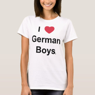 T-shirt J'aime les garçons allemands - le tanktop de la