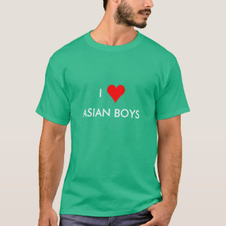 T-shirt j'aime les garçons asiatiques