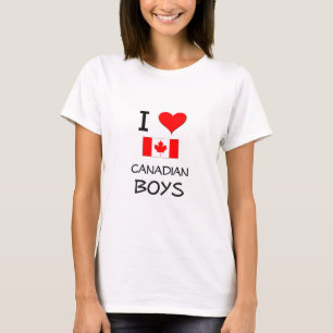 T-shirt J'aime les garçons canadiens