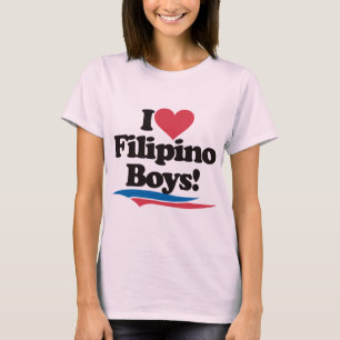 T-shirt J'aime les garçons philippins