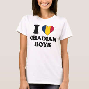 T-shirt J'aime les garçons tchadiens