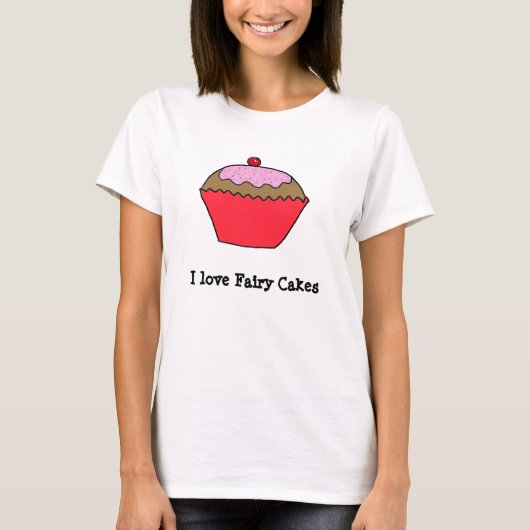 T-shirt J'aime les gâteaux aux fées (Devant)