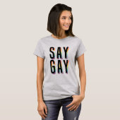 T-Shirt J'AIME LES GAYS (Devant entier)