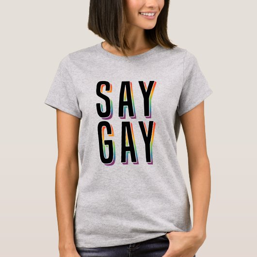 T-Shirt J'AIME LES GAYS (Devant)