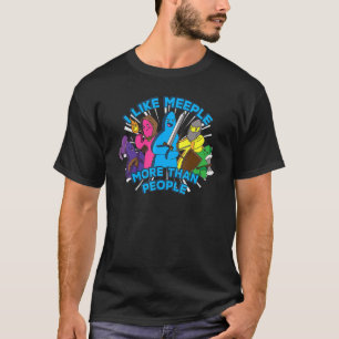 T-shirt J'aime les gens plus que les gens u2013 Meeple boa
