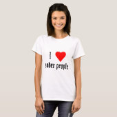T-shirt J'Aime Les Gens Sobers (Devant entier)