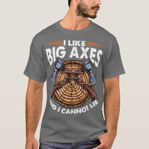 T-shirt J'Aime Les Grands Axes Drôle Le Défilement Ax