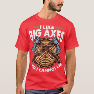 T-shirt J'Aime Les Grands Axes Drôle Le Défilement Ax