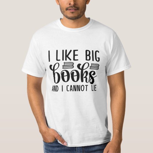 T-shirt J'Aime Les Grands Livres Et Je Ne Peux Pas Mentir (Devant)
