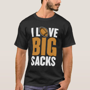 T-shirt J'Aime Les Grands Sacs Drôle Football Américain