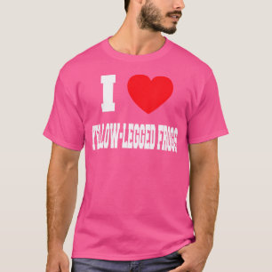 T-shirt J'Aime Les Grenouilles À Jambes Jaunes