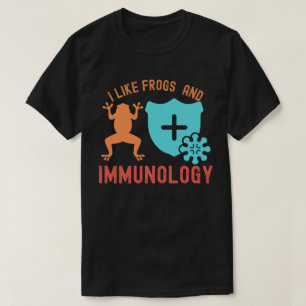 T-shirt J'aime les Grenouilles et l'Immunologie