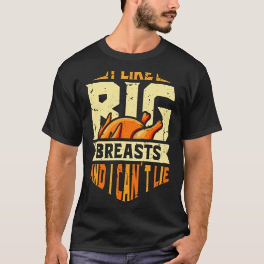 T-shirt J'aime les gros seins et je ne peux pas mentir Tha (Devant)