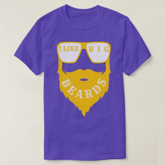 T-shirt J'aime les grosses barbes 13 (Design devant)