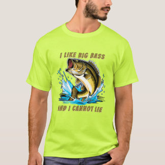 T-shirt J'aime les grosses perches et je ne peux pas menti