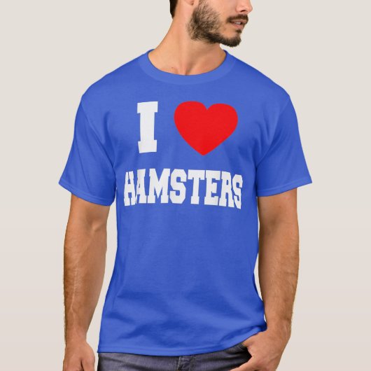 T-shirt J'aime les hamsters (Devant)