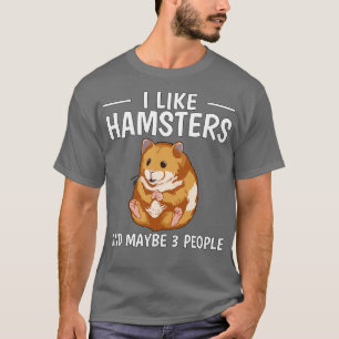 T-shirt J'Aime Les Hamsters Et Peut-Être 3 Personnes 1