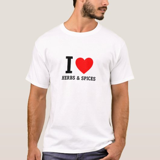 T-shirt J'aime les herbes et les épices (Devant)