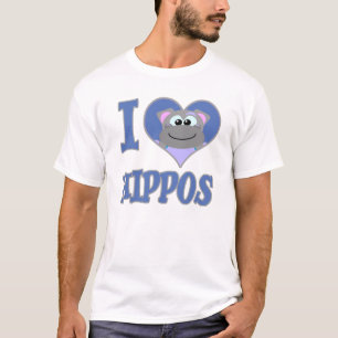 T-shirt J'aime les hippopotames