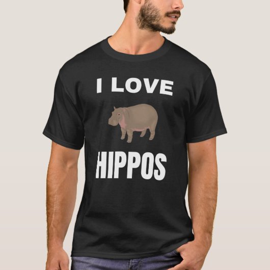 T-shirt J'aime les hippoppos (Devant)