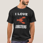 T-shirt J'aime les homards (Devant)