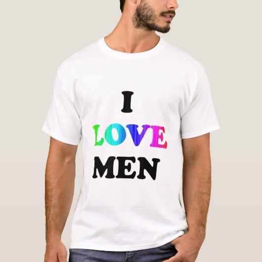 T-shirt J'aime les hommes (Devant)